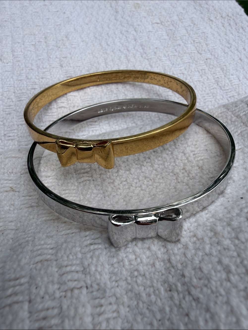 Kate spade Gold and Silver Bow Bangle Set - Women's Fashion Jewelry
